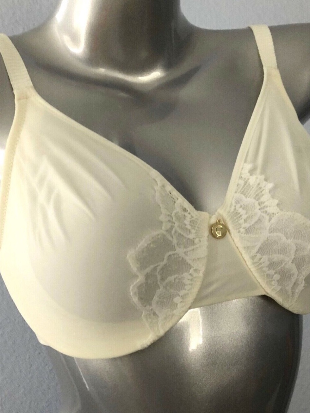 Chantelle $78 Nwt Ivory Lace Orangerie Full Coverage Unlined Bra 6767 34DDDD
